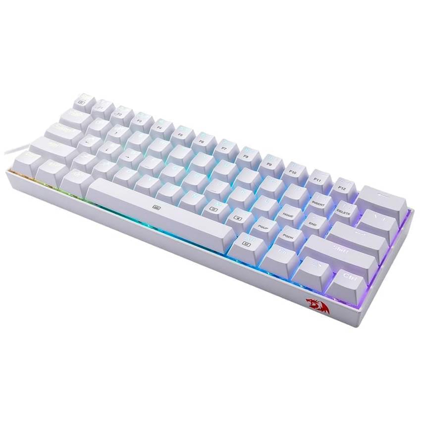 Teclado Mecanico Redragon Dragonborn Rgb Blanco Switch Brown